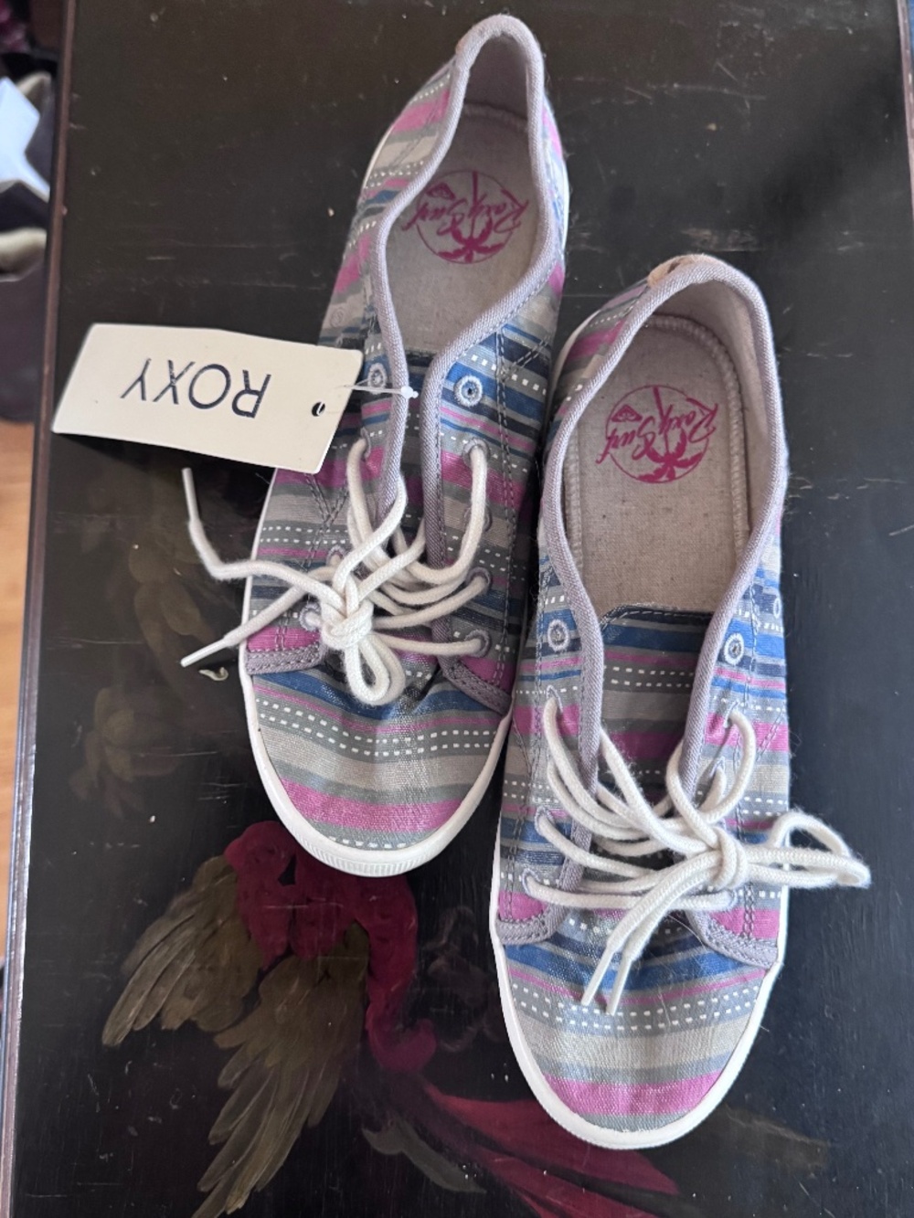 ROXY Multicolor Textile upper with lace up detail